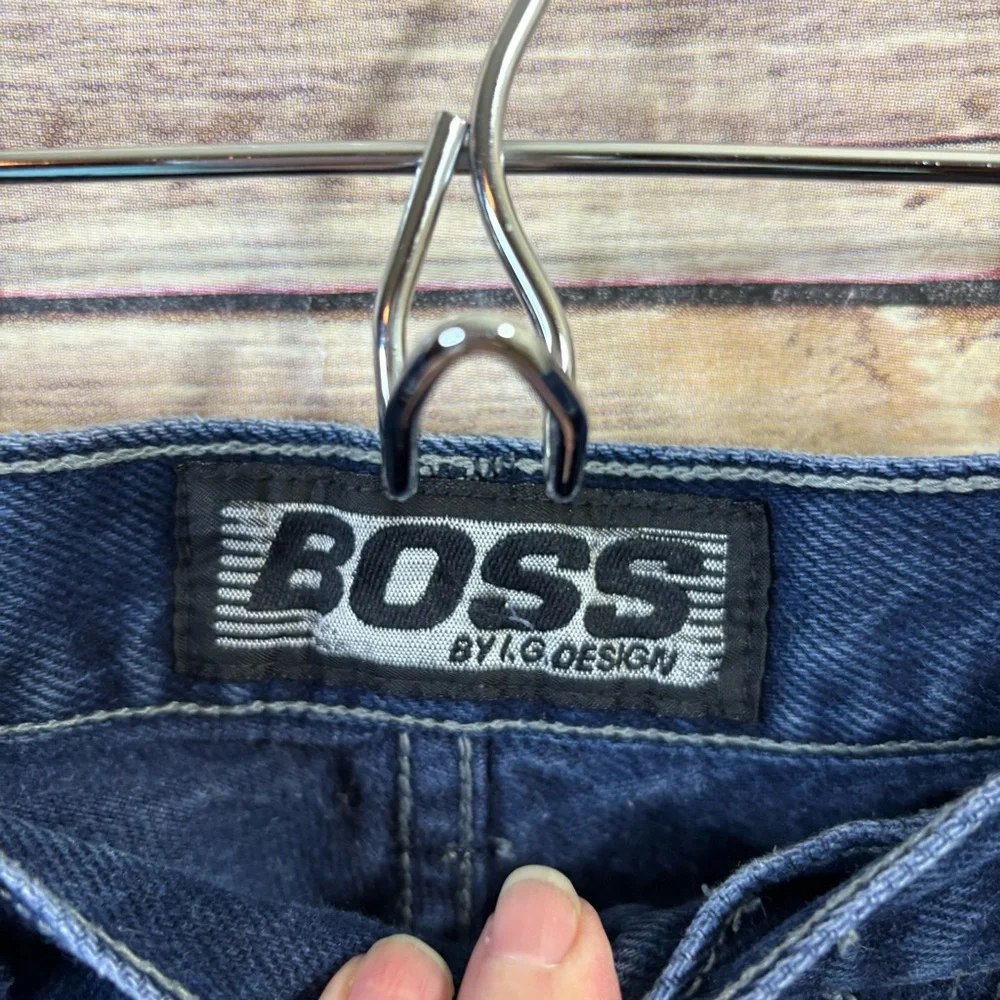 VTG 90s Boss by I.G. Design Baggy Carpenter Jeans Sz 32 x 32